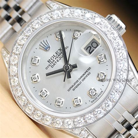 white gold rolex with diamond bezel|rolex aftermarket bezels.